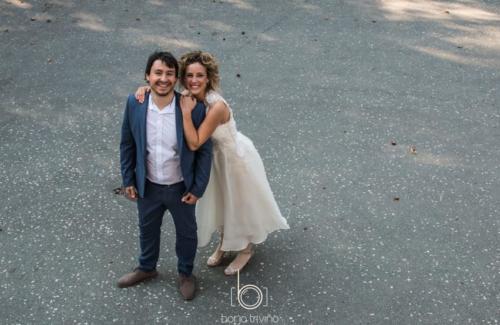 Pareja en post-boda en Vitoria-Gasteiz